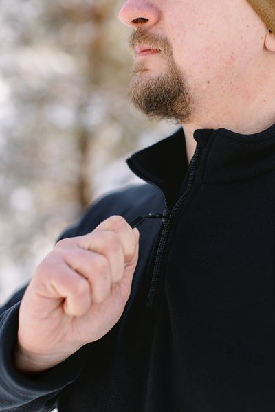 Кофта флісова Tribe Fleece Jacket Half Zip T-KJ-0012-black, 46 T-KJ-0012-black-46 фото