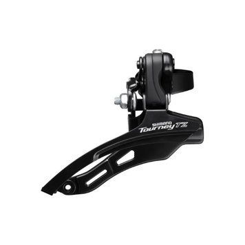 Перемикач передній Shimano Tourney FD-TZ500 в/тяга, верхн. хомут 42Т під трубу 31,8мм чорний 2000000213859 фото
