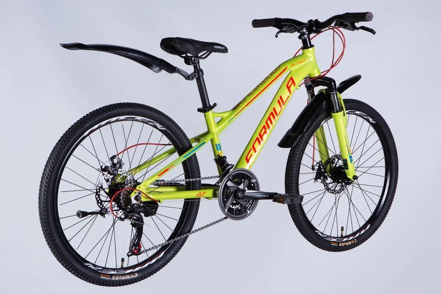 Велосипед AL 24" Formula BLACKWOOD 1.0 DD FR рама-12,5" зелено-червоний 2025 OPS-FR-24-424 фото