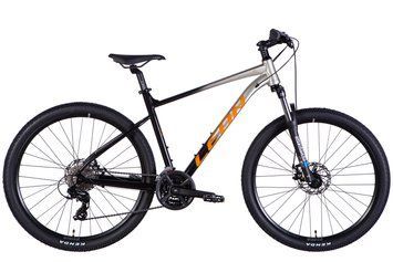 Велосипед AL 27,5" Leon XC 105 DD CS рама-19" срiблястий з чорним 2025 OPS-LN-27,5-031 фото