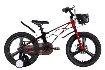 Велосипед MG 18" SPACE KID ANDROMEDA DD рама-10" червоно-чорний 2026 OPS-SK-18-052 фото