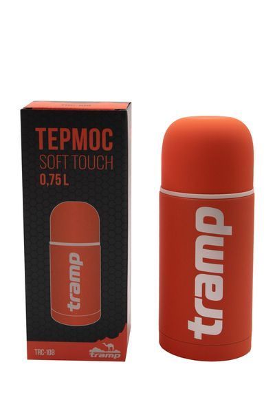 Термос Tramp Soft Touch 0,75л orange TRC-108 TRC-108-orange фото