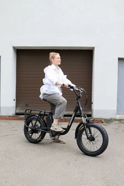 Велосипед з електроприводом 20" AL Dorozhnik eADAMANT DD FR рама-18,5" 48B 17.5А*г 500Вт срiблястий 2025 ELB-D-20-063 фото