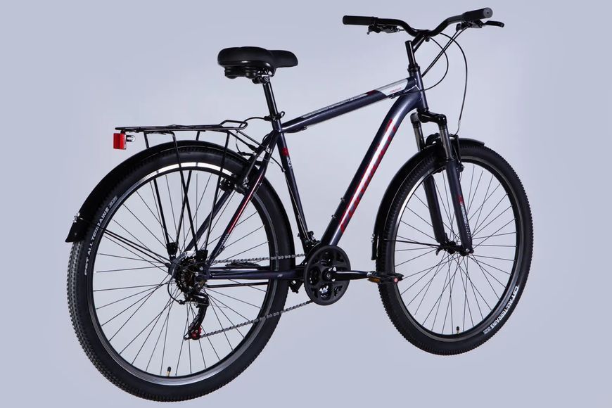 Велосипед ST 28" Formula MAGNUM DD FR рама-20,5" темно-сріблястий з червоним 2025 OPS-FR-28-039 фото
