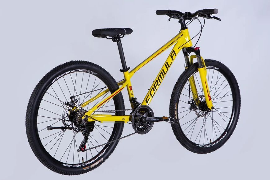 Велосипед 26" Formula MOTION DD FR рама-13" жовто-чорний OPS-FR-26-754 фото