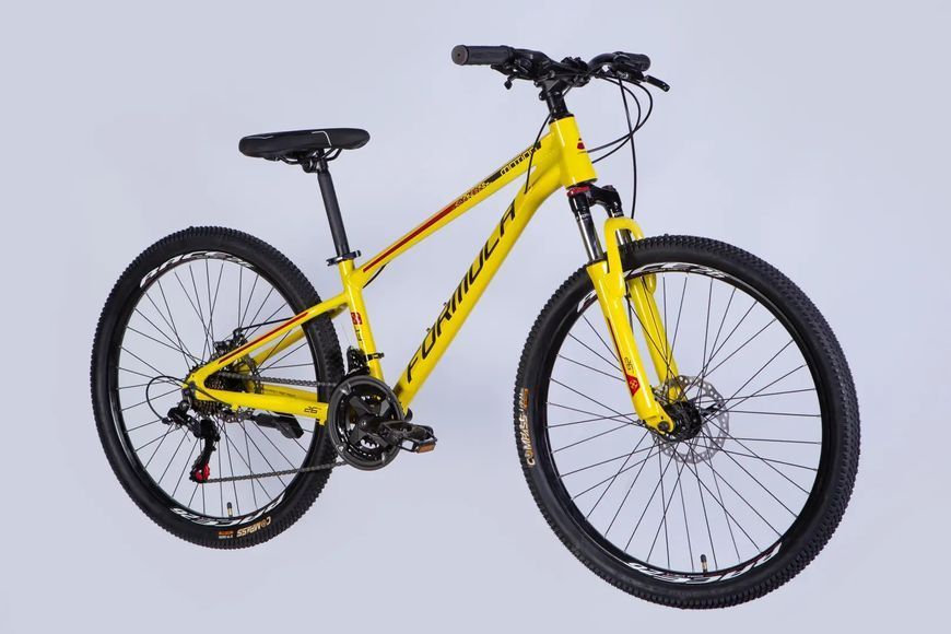 Велосипед 26" Formula MOTION DD FR рама-13" жовто-чорний OPS-FR-26-754 фото