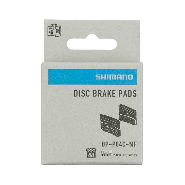 Гальмівні колодки Shimano P04C-MF з радіатором, метал IBPP04CMFA фото