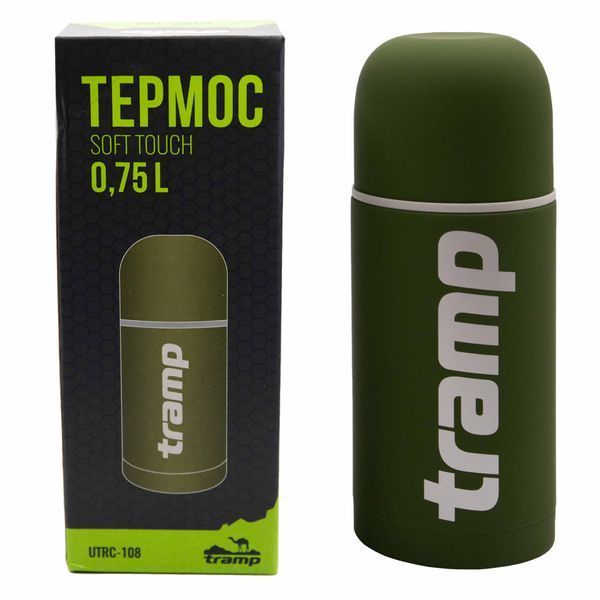 Термос Tramp Soft Touch 0,75л khaki UTRC-108 UTRC-108-khaki фото