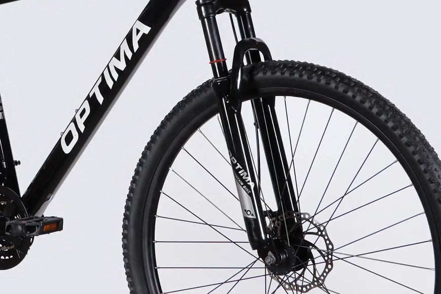 Велосипед AL 29" Optima . DD FR рама-21" чорний з зеленим 2026 (в мішку) OPS-OP-29-096 фото