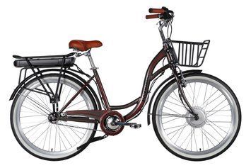 Велосипед з електроприводом 26" ST Dorozhnik eAQUAMARINE BH рама-17" 36B 13А*г 500Вт сірий YS 7810 з кошиком 2026 ELB-D-26-316 фото
