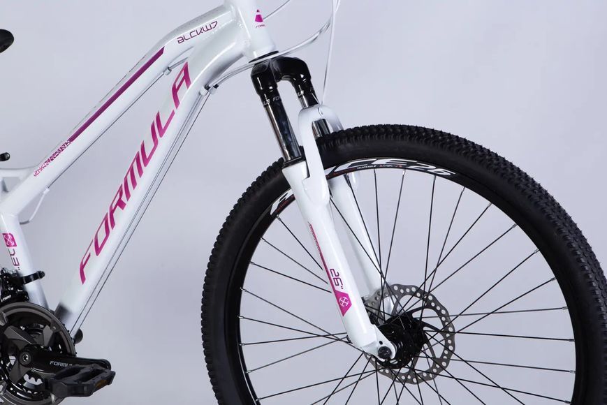 Велосипед AL 26" Formula BLACKWOOD DD FR рама-13" біло-рожевий 2025 OPS-FR-26-774 фото