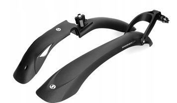 Комплект крил 24"-29" SIMPLA Hammer SDE PRO SPEEDclamp mounting швидкознімне кріплення, чорні з білими вставками MUD-58-39 фото