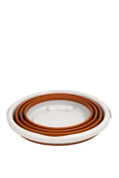 Відро Tribe Water Bucket Lid 10 л силіконове з кришкою T-FJ-0050, terracota T-FJ-0050-terracota фото