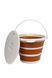 Відро Tribe Water Bucket Lid 10 л силіконове з кришкою T-FJ-0050, terracota T-FJ-0050-terracota фото 2
