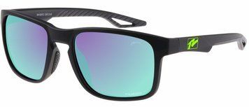 Окуляри Relax Baltra чорні прогумовані, лінза smoke (Polarized TAC 1,1 mm), green revo, кат. 3 R5425C фото