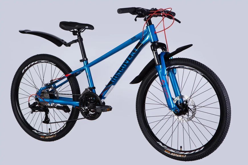 Велосипед AL 24" Discovery QUBE DD CS рама-11,5" синьо-чорний 2025 OPS-DIS-24-337 фото