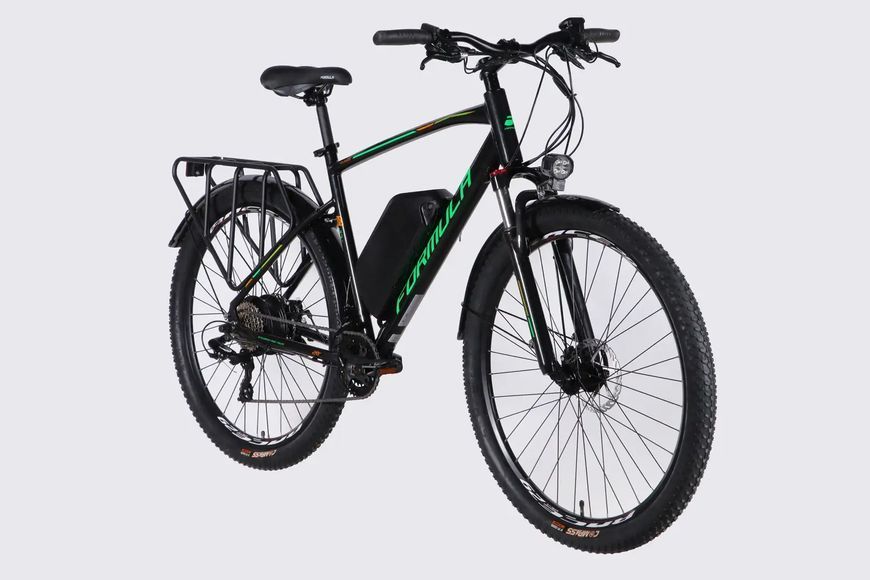 Велосипед з електроприводом 29" AL Formula eCURSOR MAN DD CS рама-21" 48B 17.5А*г 500Вт чорно-зелений 2026 ELB-FR-29-248 фото
