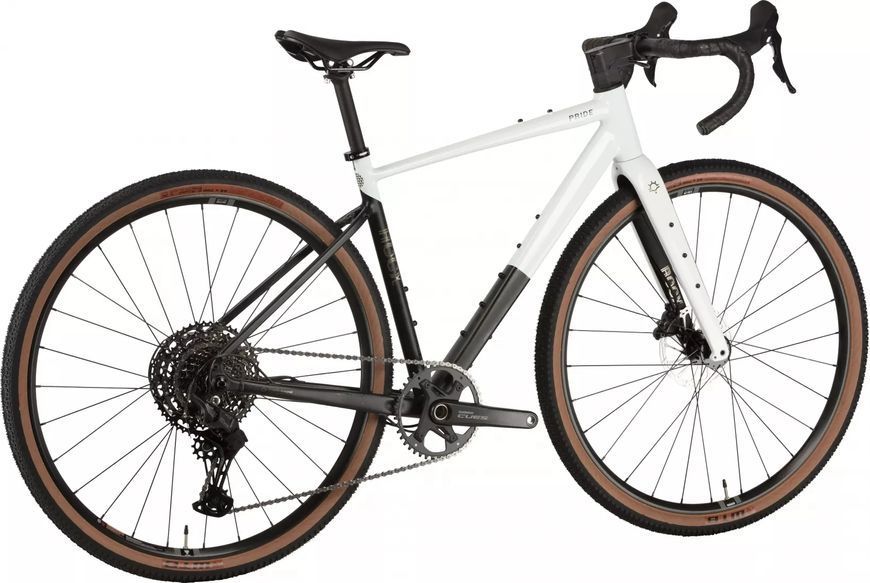 Велосипед 28" Pride ROCX 8.3 рама - S 2026 біло-чорний SKE-40-70 фото