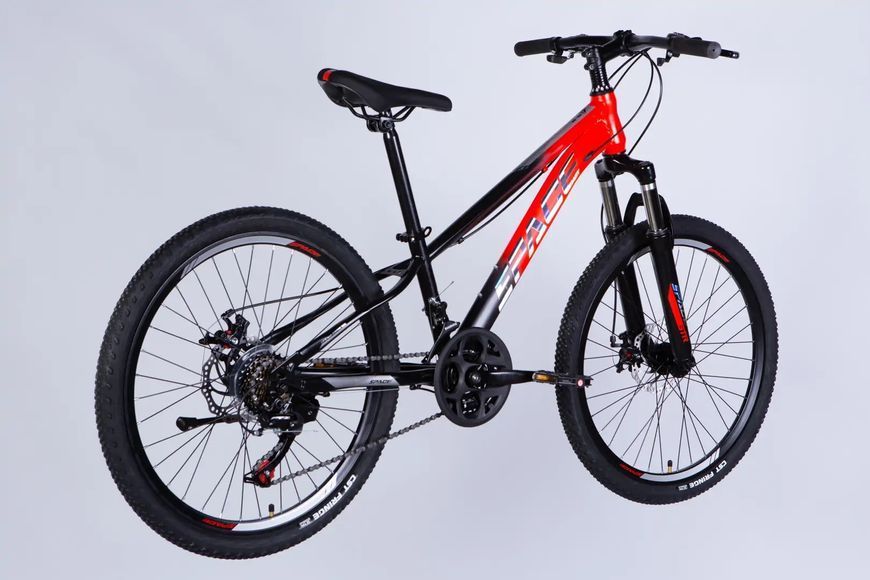 Велосипед ST 24" SPACE MARS DD FR рама-11" червоно-чорний 2026 OPS-SP-24-056 фото