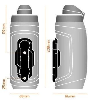 Фляга з конектором та базою FIDLOCK TWIST bottle 590мл., синій 4251207 407017 фото