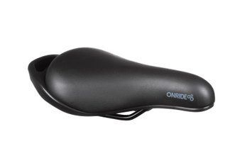 Сідло ONRIDE Vector, сталеві рамки, 247х143 мм, дитяче, чорний 2526116105086 фото