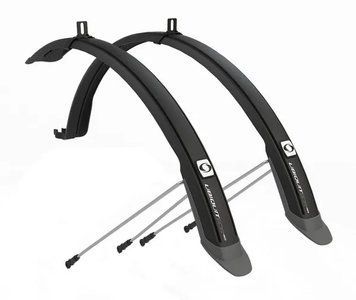 Комплект крил 28" SIMPLA Ubiquit SDS 45mm, з бризковиками, чорні MUD-73-50 фото