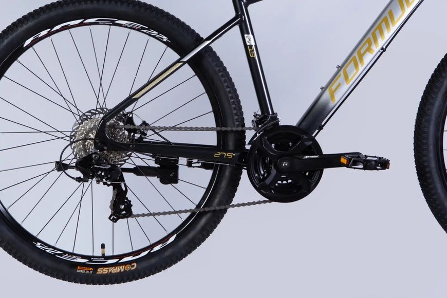 Велосипед 27,5" Formula F-1 DD CS рама-19" сріблясто-чорний OPS-FR-27.5-275 фото