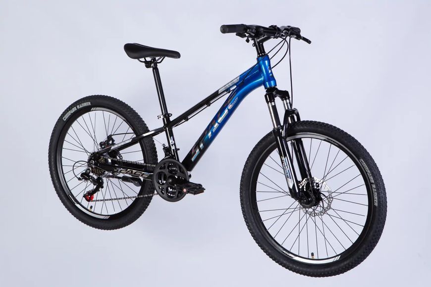 Велосипед AL 24" SPACE PHAETON DD FR рама-11" чорно-синій 2026 OPS-SP-24-071 фото