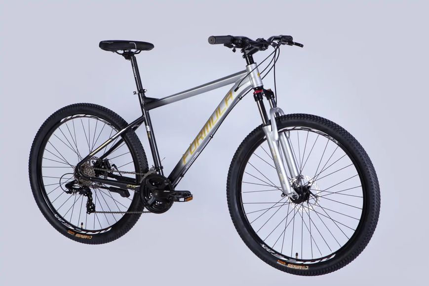 Велосипед 27,5" Formula F-1 DD CS рама-19" сріблясто-чорний OPS-FR-27.5-275 фото