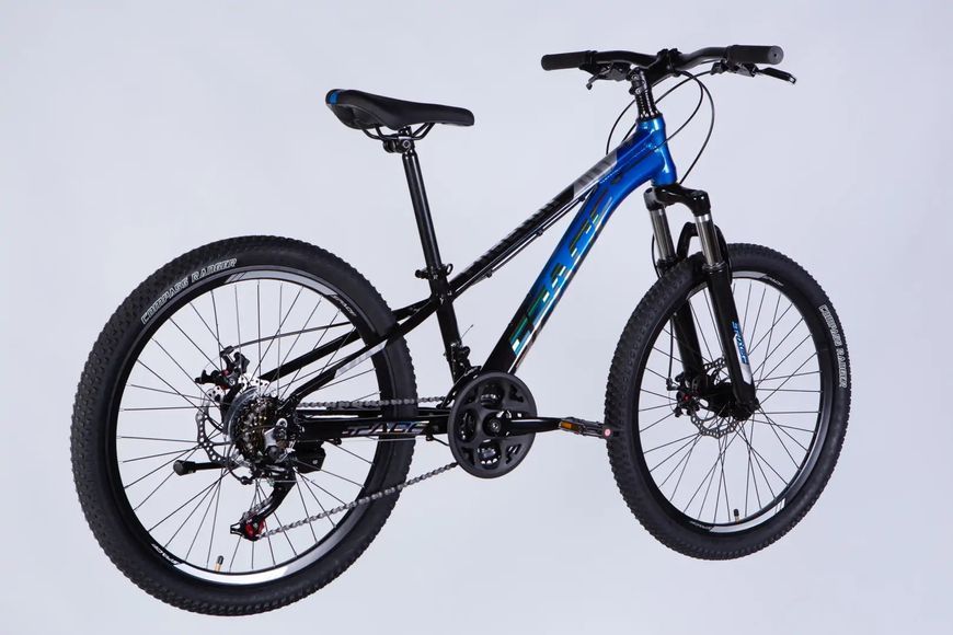 Велосипед AL 24" SPACE PHAETON DD FR рама-11" чорно-синій 2026 OPS-SP-24-071 фото