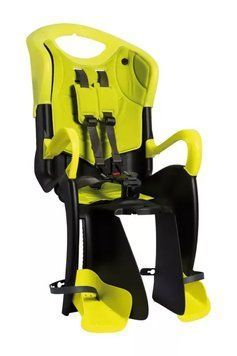 Сидіння заднє Bellelli Tiger Standart B-fix до 22 кг, чорно-салатове з салатовою підкладкою (HI Vision) SAD-96-49 фото