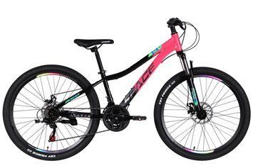 Велосипед ST 26" SPACE AURORA DD FR рама-13" рожево-чорний 2026 OPS-SP-26-094 фото