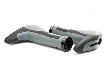 Гріпси ONRIDE HornGrip50, ергономічні з ріжками, два замки, 140 мм, чорний/сірий 69061900045 фото