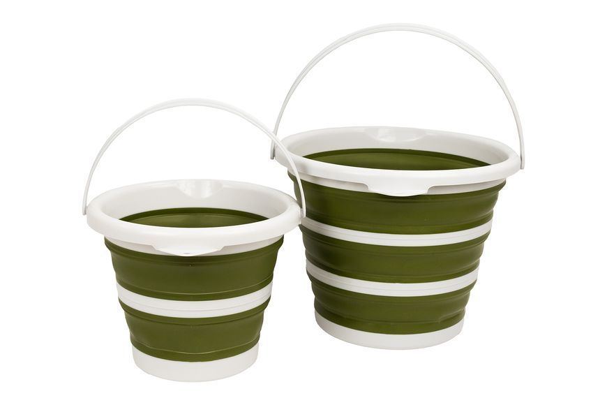 Відро Tribe Water Bucket 10 л силіконове T-FJ-0048, olive T-FJ-0048-olive фото