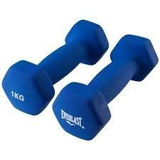 Гантель для фітнесу неопрен Everlast 1 кг синя 80024/1 фото