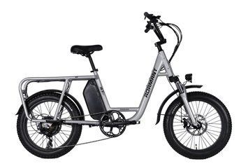 Велосипед з електроприводом 20" AL Dorozhnik ADAMANT DD FR рама-18,5" 48B 17.5А*г 500Вт срiблястий 2026 ELB-D-20-076 фото