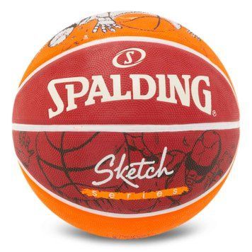 М'яч баскетбольний гумовий SPALDING SKETCH CRACK 84451Y розмір 7 червоний 84451Y фото