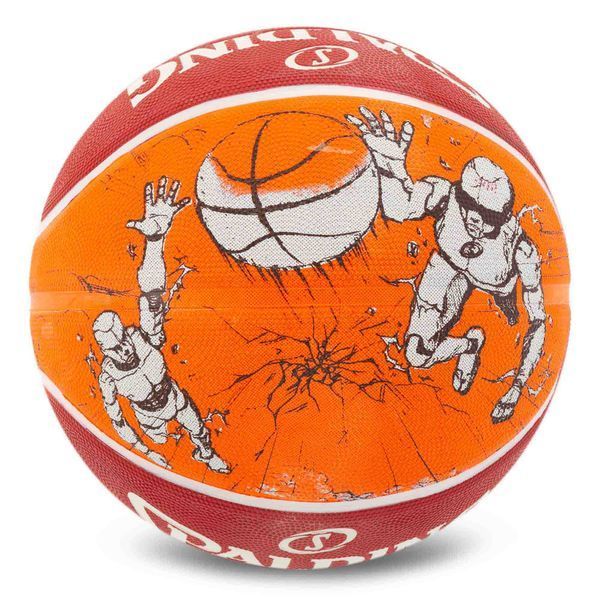 М'яч баскетбольний гумовий SPALDING SKETCH CRACK 84451Y розмір 7 червоний 84451Y фото