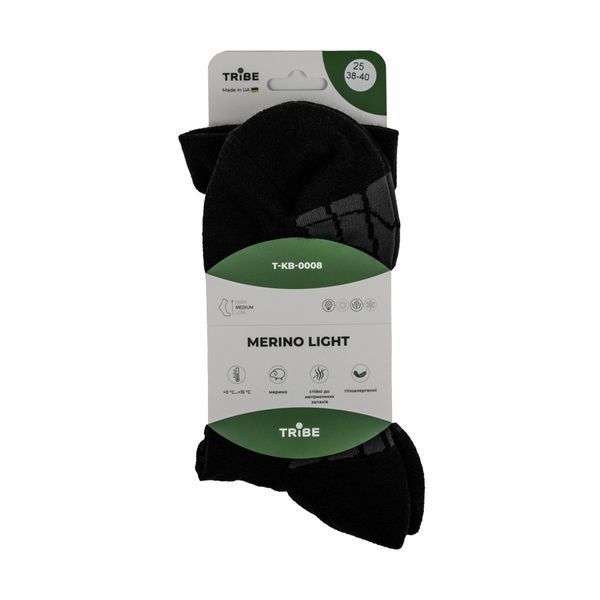 Шкарпетки Tribe Merino Light T-KB-0008-black 44-46 T-KB-0008-black-44-46 фото