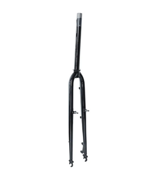 Вилка 28" жорстка жесткая Сталь 1-1/8" disc/v-br безрізьб. під ексцентрик шток-290мм FSD чорний довжина ніг 500мм, шир 80мм FRK-28-369 фото