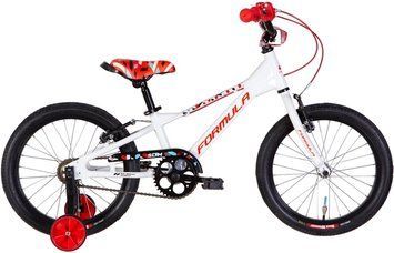Велосипед AL 18" Formula SLIM Vbr рама-9" білий з червоним 2024 дзвоник OPS-FRK-18-130 фото