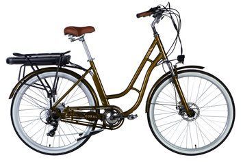 Велосипед з електроприводом 28" AL Dorozhnik eCORAL DD FR рама-19" 48B 13А*г 500Вт бронзовий 2026 ELB-D-28-115 фото