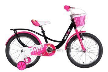 Велосипед ST 18" SPACE KID SUN BH рама-10" чорний з рожевим 2026 OPS-SK-18-058 фото