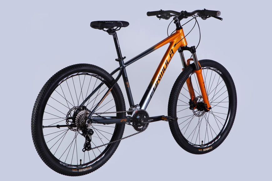 Велосипед 27.5" Formula DRIVE HDD рама-17" сіро-жовтогарячий OPS-FR-27.5-282 фото