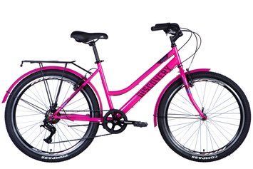Велосипед ST 26" Discovery PRESTIGE WOMAN Vbr FR рама-17" рожевий 2024 крила, крило пер., крило зад., підніжка OPS-DIS-26-615 фото