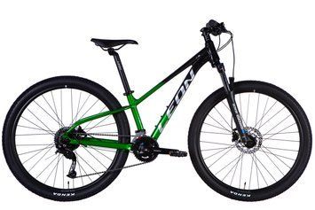 Велосипед AL 27,5" Leon XC 80 HDD рама-13" чорний з зеленим 2025 OPS-LN-27,5-058 фото