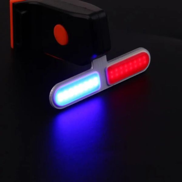 Ліхтар габаритний задній (Police) BC-TL5454 LED, USB (червоно-синій) LTSS-026 фото