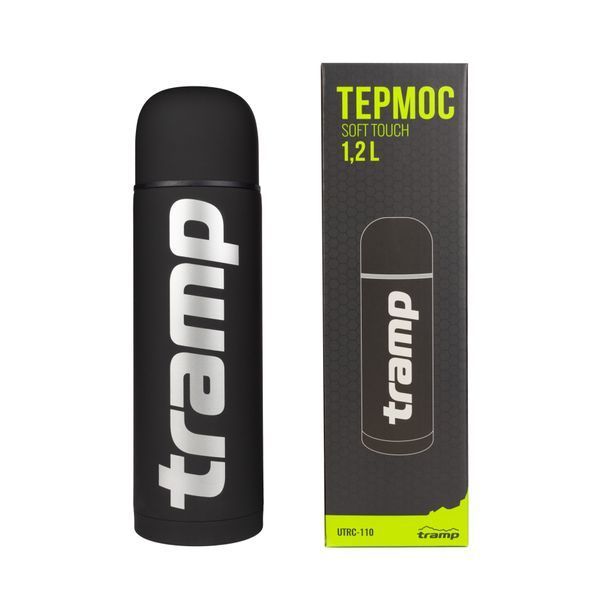 Термос Tramp Soft Touch 1,2л black UTRC-110 UTRC-110-black фото