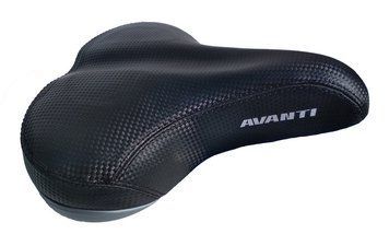 Сідло Avanti City/Аеродром SDD-798, на пружинах, сталева рамка із замком, 260х240мм, Чорне SDD-798-4B фото
