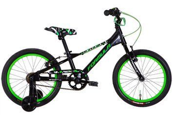 Велосипед AL 18" Formula Kid SLIM BH рама-9" чорний з зеленим 2026 OPS-FRK-18-186 фото